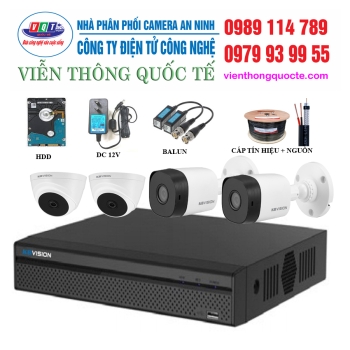 TRỌN BỘ 8 CAMERA KBVISION QT801